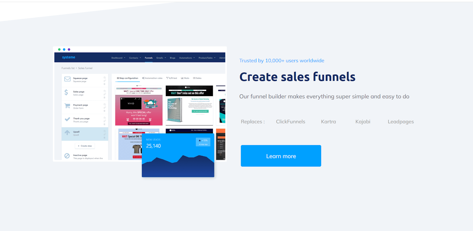 systeme.io sales funnel builder 