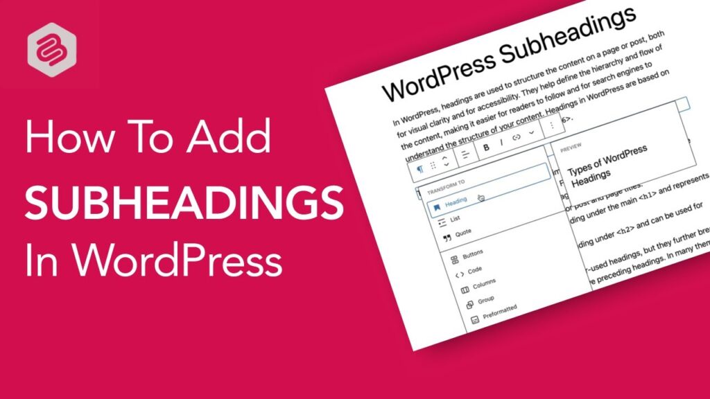 Increase website traffic using headings and subheadings